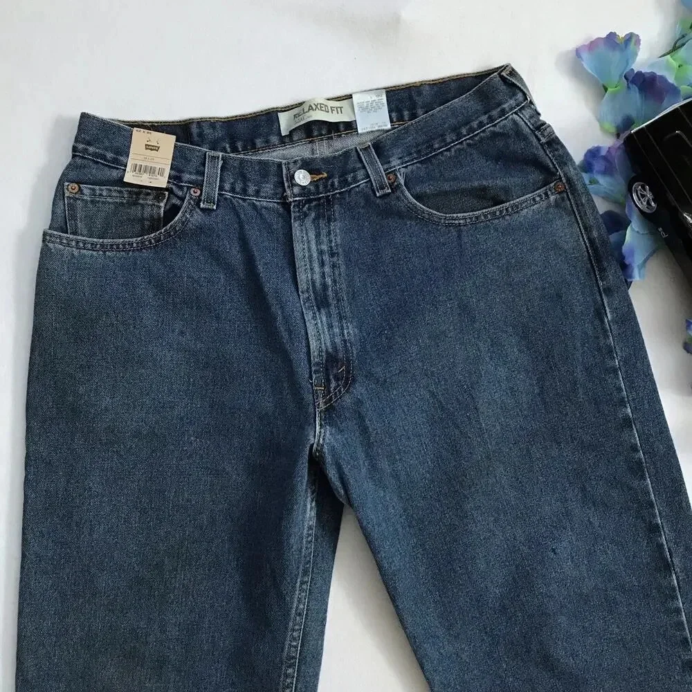 Levi's NWT 550 Medium Wash Relaxed Fit Jeans Men 38 x 29